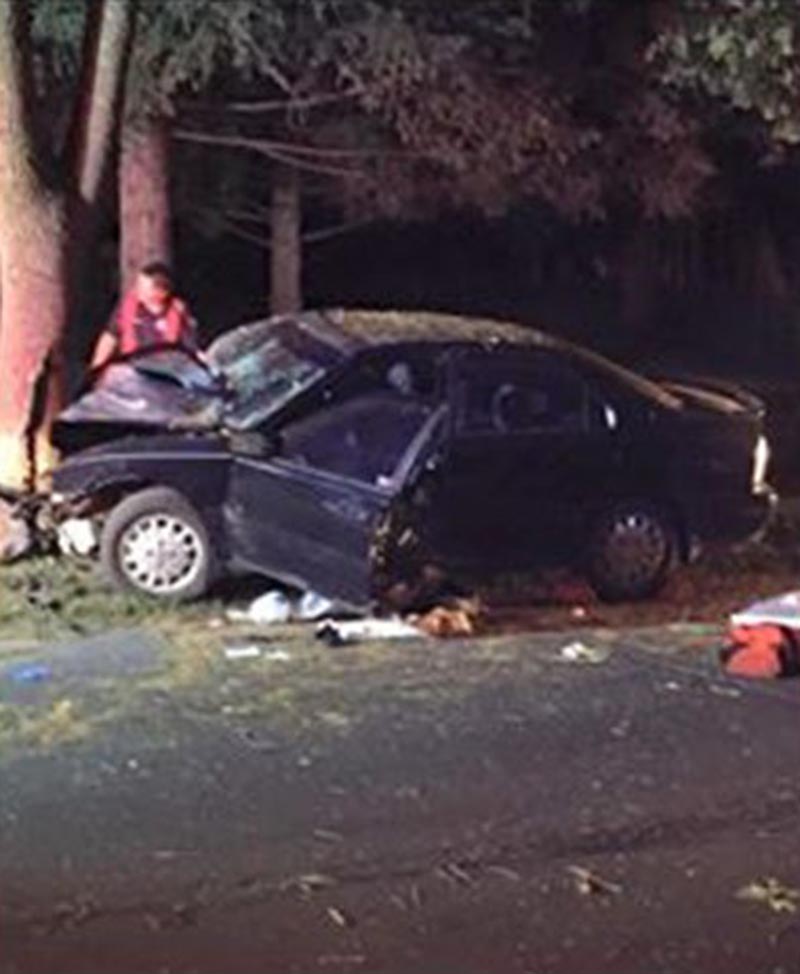 Chiếc xe hỏng hóc nặng sau tai nạn