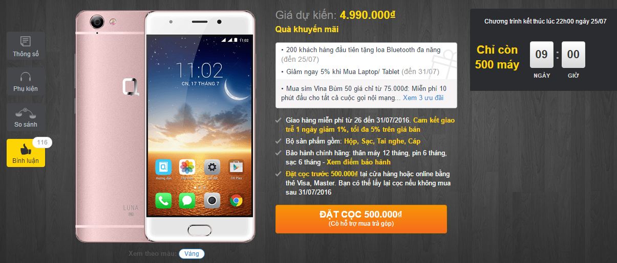 Smartphone Việt với thiết kế cực đẹp, hỗ trợ 4G chuẩn bị lên kệ TGDĐ Smartphone Việt với thiết kế cực đẹp, hỗ trợ 4G chuẩn bị lên kệ TGDĐ