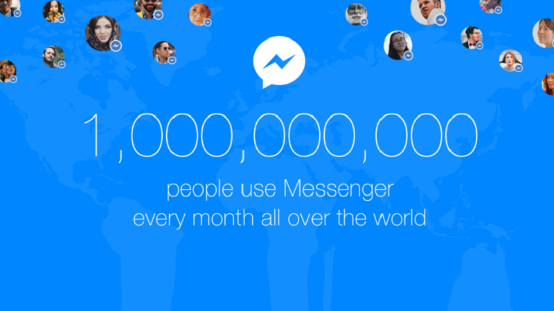 Facebook Messenger chạm mốc 1 tỷ người dùng mỗi tháng
