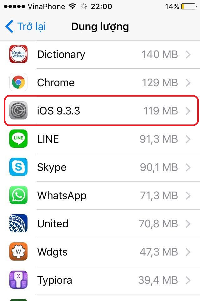 tắt cập nhật iphone