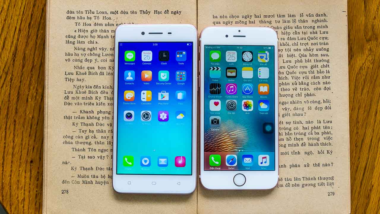 Oppo A37 và iPhone 6s