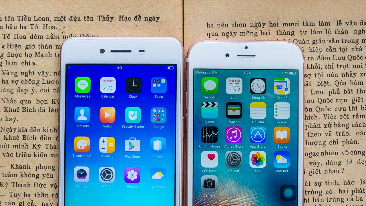 Oppo A37 và iPhone 6s