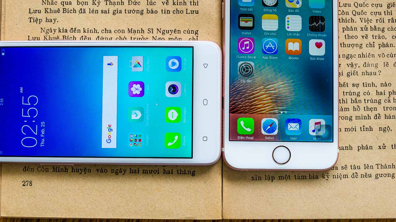 Oppo A37 và iPhone 6s