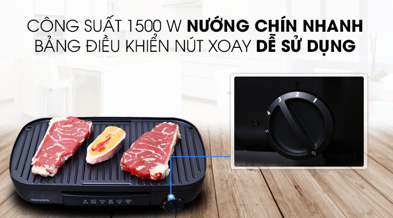 Bếp nướng điện Philips HD6320 1500W Bếp nướng điện Philips HD6320 1500W