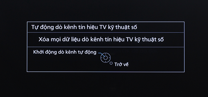 Cách dò kênh trên Smart tivi Panasonic giao diện Firefox > TV đang dò kênh