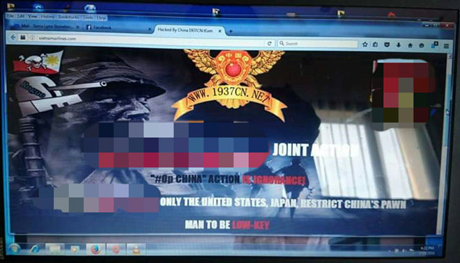 Website của Hãng hàng không quốc gia Việt Nam hiển thị nội dung lạ Website của Hãng hàng không quốc gia Việt Nam hiển thị nội dung lạ