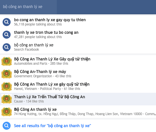 Giả mạo Bộ Công an lừa đảo bán xe trên Facebook
