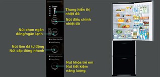 Hướng dẫn sử dụng bảng điều khiển tủ lạnh Hitachi R-SG37BPG
