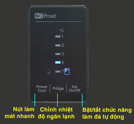 Hướng dẫn sử dụng bảng điều khiển tủ lạnh Samsung RT38FEAKDSL/SV > bảng điều khiển tủ lạnh Samsung RT38FEAKDSL/SV