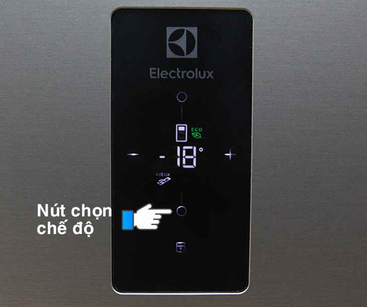 Hướng dẫn sử dụng bảng điều khiển tủ lạnh Electrolux EME3500MG > Bật chế độ Quick Freeze