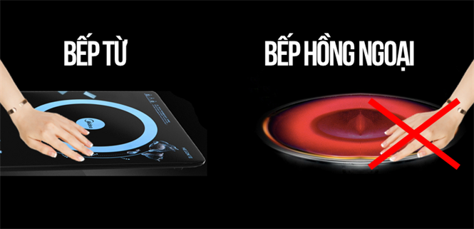 Phân biệt bếp từ và bếp hồng ngoại