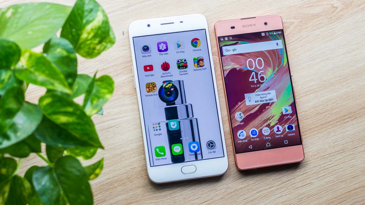 Xperia XA - OPPO F1s