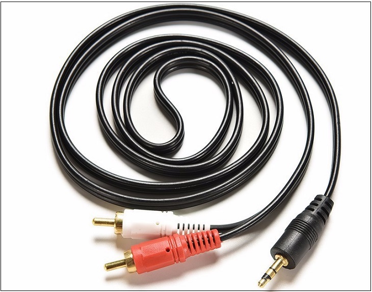 Cáp chuyển từ giắc 3.5 mm sang cổng 3 RCA AV Audio để kết nối âm thanh từ laptop vào máy tính. Cáp chuyển từ giắc 3.5 mm sang cổng 3 RCA AV Audio để kết nối âm thanh từ laptop vào máy tính.