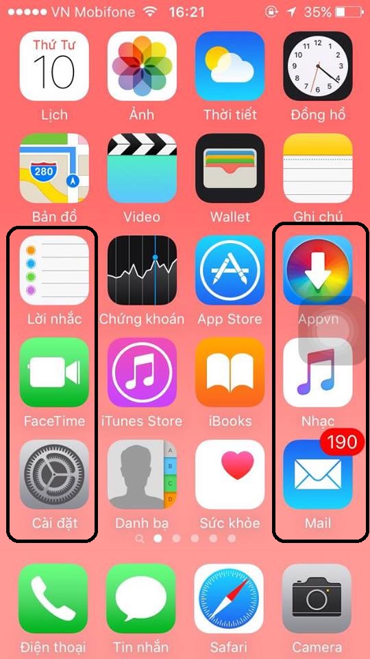 Trang trí iPhone bằng cách sắp xếp icon không cần Jailbreak