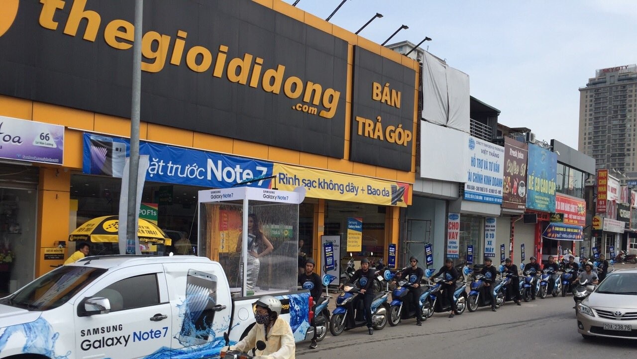 Roadshow Galaxy Note 7 cùng Thế Giới Di Động trên 63 tỉnh thành toàn quốc