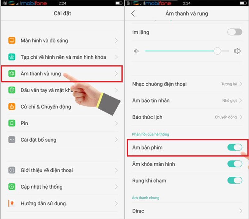 Âm thanh bàn phím