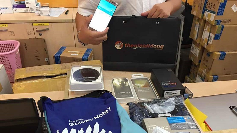 Galaxy Note 7 đã về ở các siêu thị Thế giới di động, sẵn sàng lên kệ Galaxy Note 7 đã về ở các siêu thị Thế giới di động, sẵn sàng lên kệ