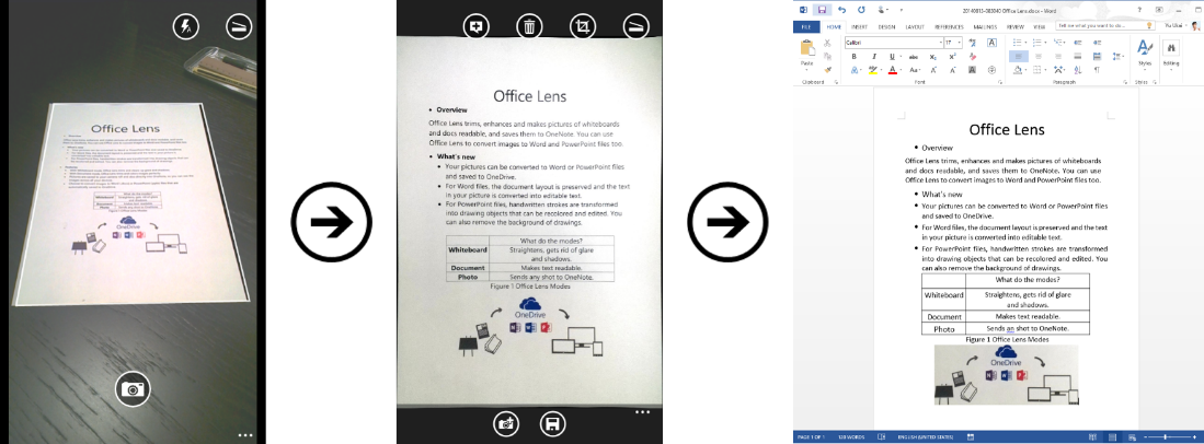 Office Lens: Ứng dụng thay thế máy Scan trên Windows Store