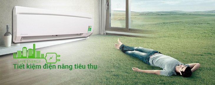 khà năng tiết kiệm điện trên điều hòa Daikin 1 HP FTNE25MV1V9