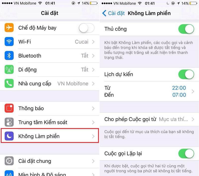 Chế độ không làm phiền iPhone có tác dụng gì?