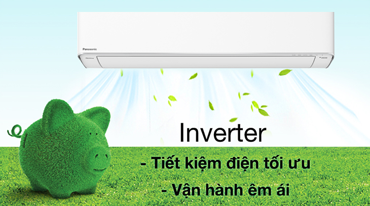 Điều hòa Panasonic sử dụng công nghệ Inverter giúp tiết kiệm điện