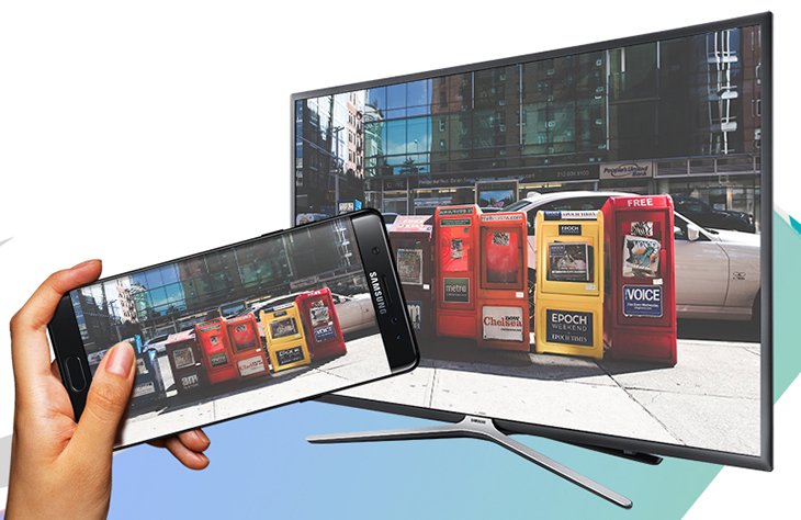 Đánh giá Smart Tivi Samsung 40 inch UA40K5500 > Chiếu màn hình điện thoại lên tivi