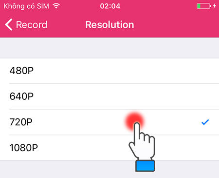 chọn quay phim theo chiều nào và chọn độ phân giải cho của video