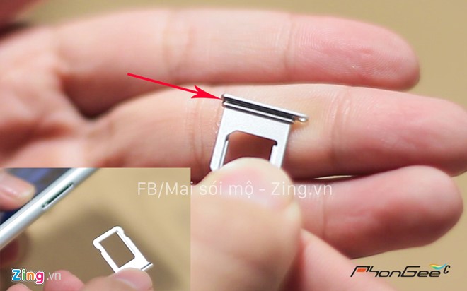 Khay SIM iPhone 7 ở Việt Nam hé lộ khả năng chống nước