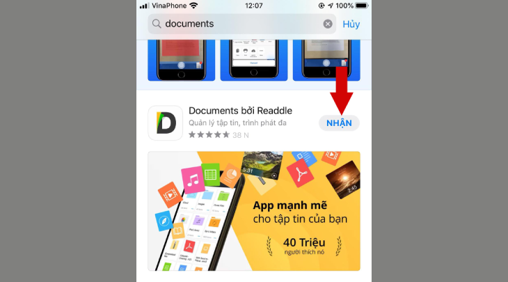 Tải nhạc chuông về iCloud bằng Documents