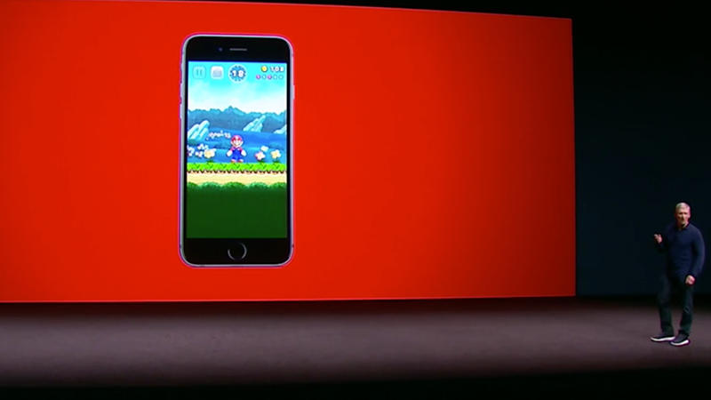 Mario trên iPhone 7 Mario trên iPhone 7