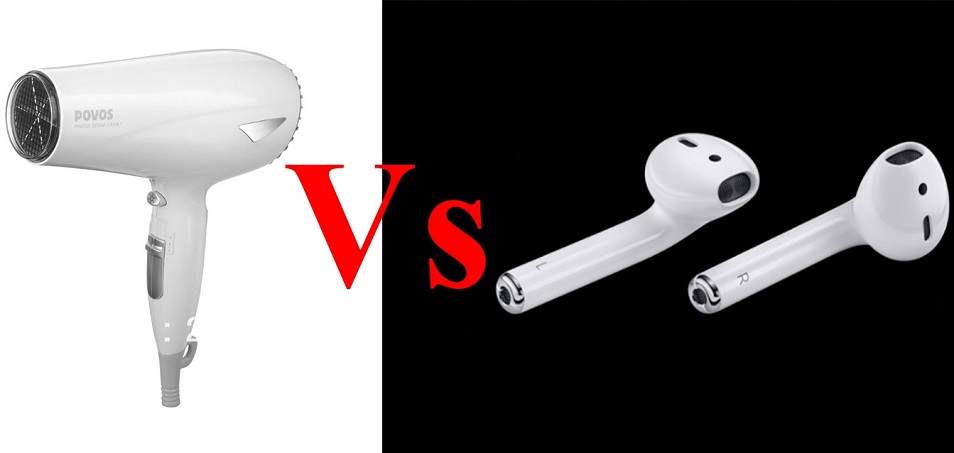 Bạn có thấy AirPods hao hao giống với máy sấy tóc?