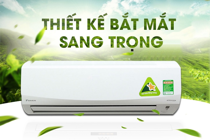 5 điều hòa Daikin giá rẻ hấp dẫn > Điều hòa Daikin FTKC25PVMV mang dáng vẻ tinh tế