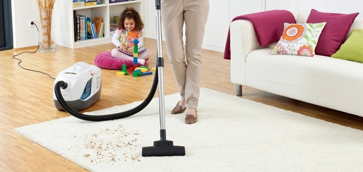 Máy hút bụi tốt cho sức khỏe trẻ nhỏ