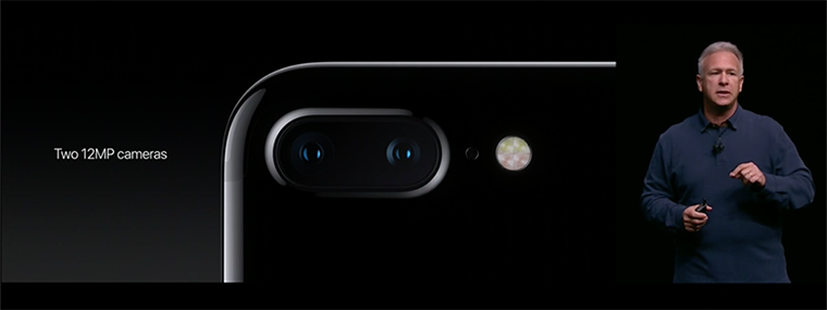 iPhone 7 sở hữu 2 camera kép cùng độ phân giải 12 MP