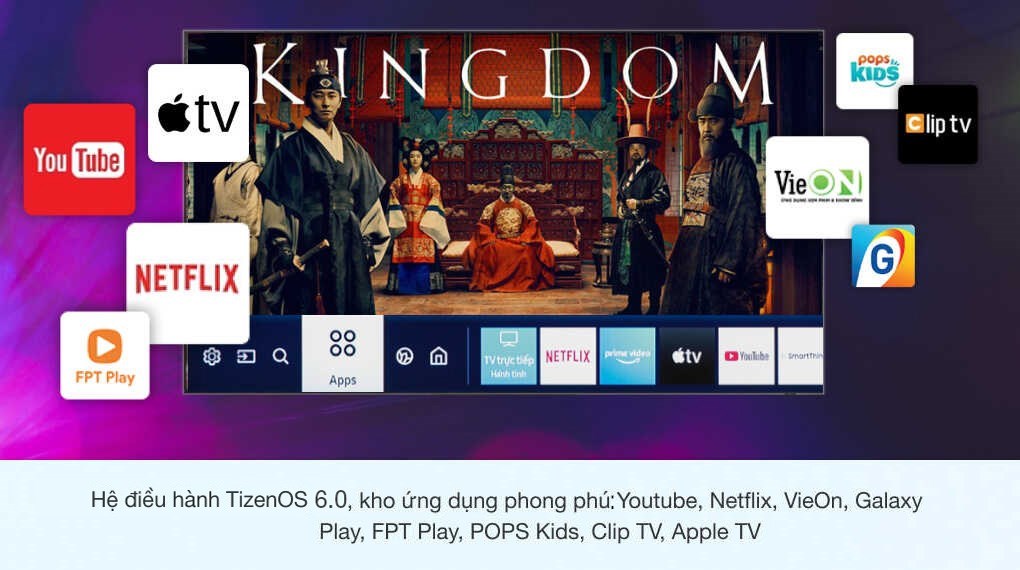 Giao diện Tizen trên smart tivi Samsung