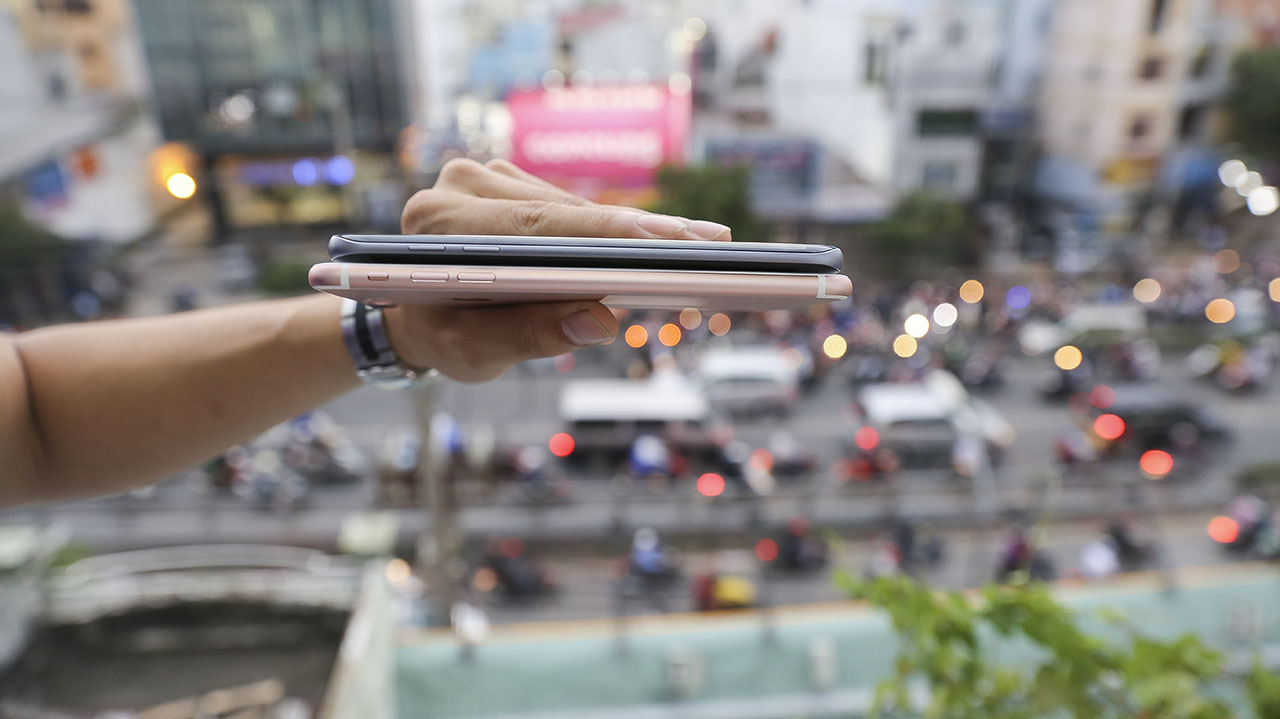 so sánh s7 edge - iphone 7 plus