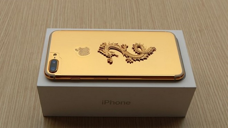 Xuất hiện iPhone 7 Plus rồng vàng giá 90 triệu tại VN