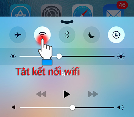 Tắt kết nối wifi