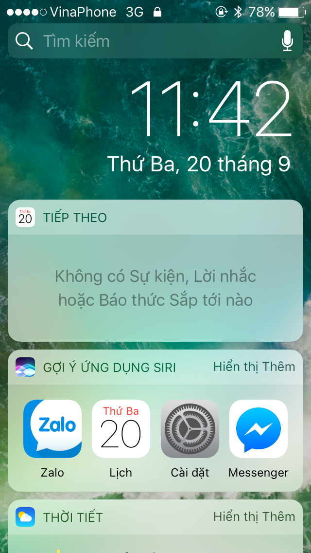 3 cách đặt lịch âm lên màn hình khoá iPhone