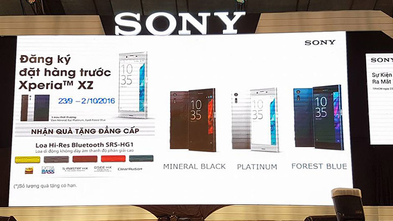 Xperia XZ giá 14.9 triệu ra mắt tại Việt Nam, đặt hàng tặng loa 4.3 triệu