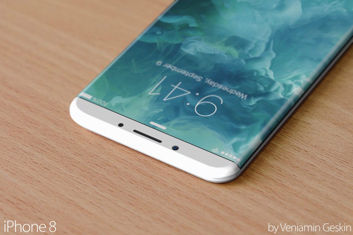 Mẫu iPhone 8 với thiết kế 2 cạnh cong, không còn gì để chê