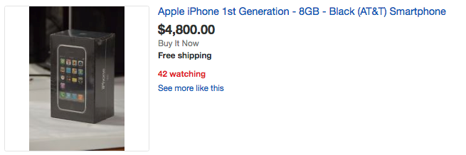 Quên iPhone 7 đi, đẳng cấp bây giờ phải xài… iPhone 2G với giá cả trăm triệu