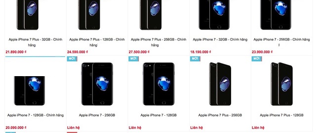 Tổng hợp giá bán dự kiến iPhone 7, iPhone 7 Plus tại thị trường Việt Nam