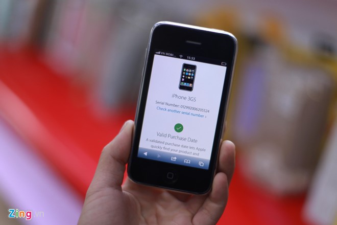 Kiểm tra IMEI từ trang chủ Apple cho thấy, mẫu iPhone này vẫn chưa được kích hoạ