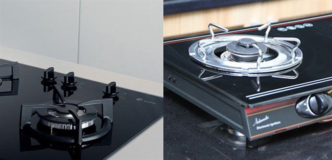 So sánh bếp ga âm và bếp ga dương