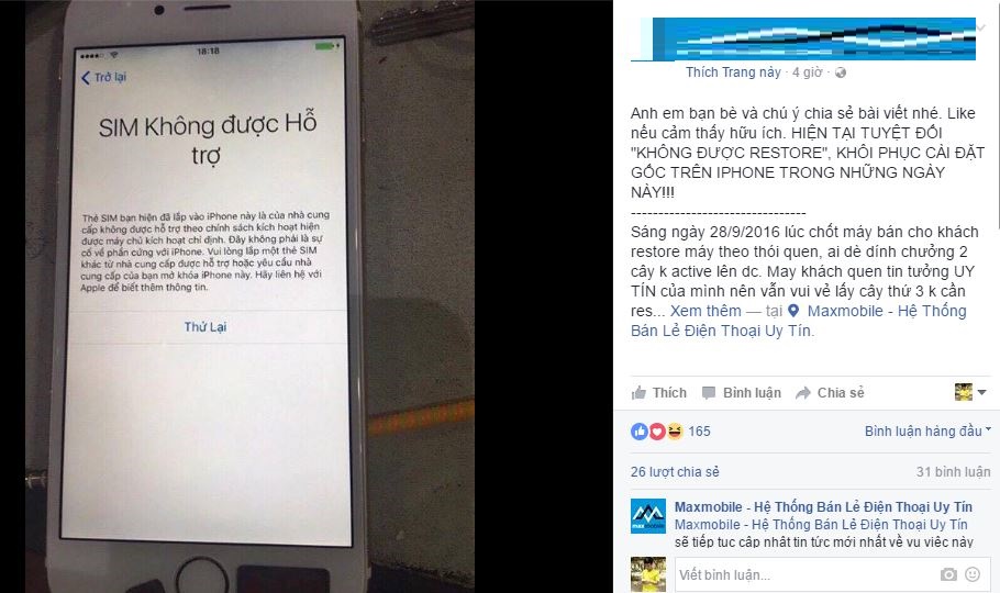 Xôn xao iPhone restore vào thời gian này bị Apple khóa và sự thật Xôn xao iPhone restore vào thời gian này bị Apple khóa và sự thật