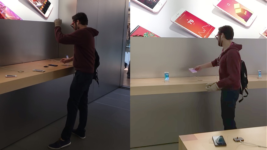 Khách hàng giận dữ đập phá Apple Store