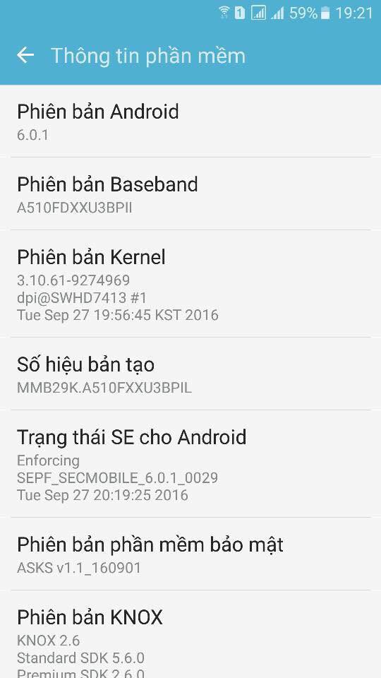Galaxy A5 2016 chính thức lên đời Android 6.0 Galaxy A5 2016 chính thức lên đời Android 6.0