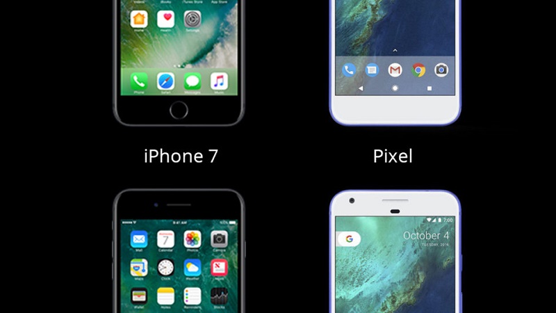 So sánh thời lượng pin giữa Google Pixel, Pixel XL và iPhone 7, 7 Plus