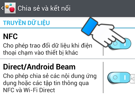 Bật NFC